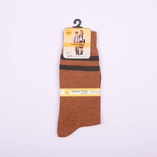 ABISHEK SOCKS BROWN-D.BRO WN